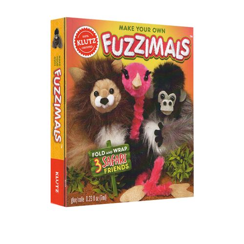 英文原版 klutz make your own fuzzimals 3 safari 创意制作毛绒动物