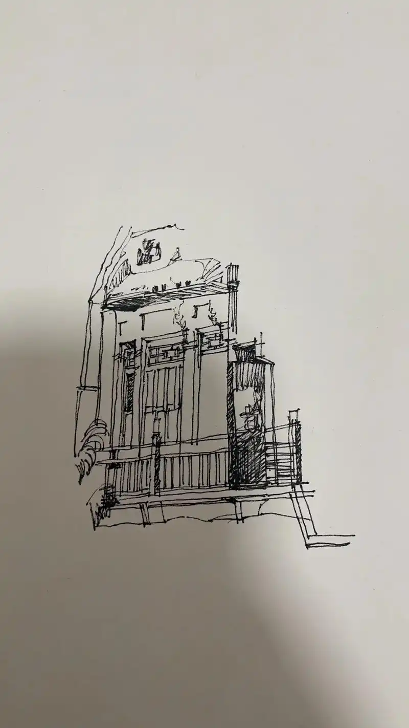 麦积山石窟.#钢笔画 #手绘 #每日一画 #画画 #建筑手绘 - 抖音