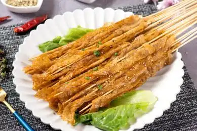 烧烤烤串烤豆皮 中国