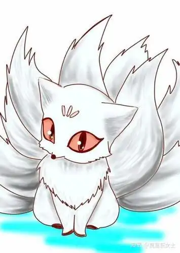 q版简笔画九尾狐图解九尾狐简笔画简单简笔画九尾天狐萌萌哒九尾狐简