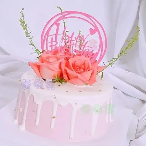 七夕鲜花蛋糕玫瑰花生日蛋糕浪漫情人节女神情侣定制新鲜蛋糕