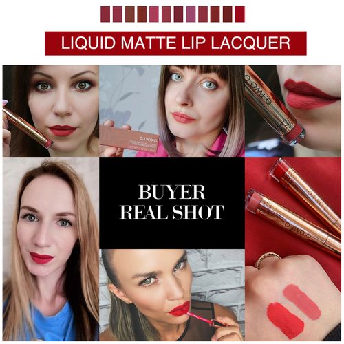 哑光唇釉不沾杯不掉色口红女雾丝绒持久matte唇彩