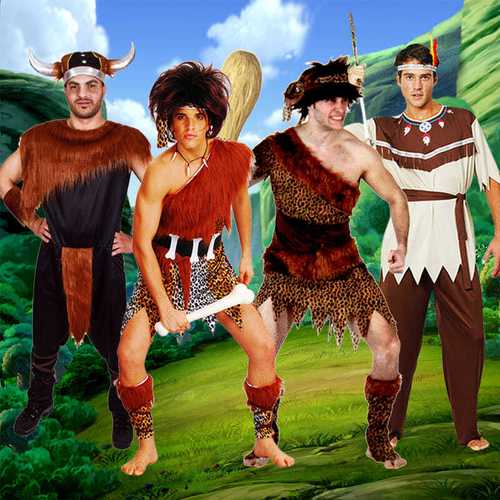 儿童节cosplay衣服土著人原始人非洲野人服装男款成人豹纹表演服