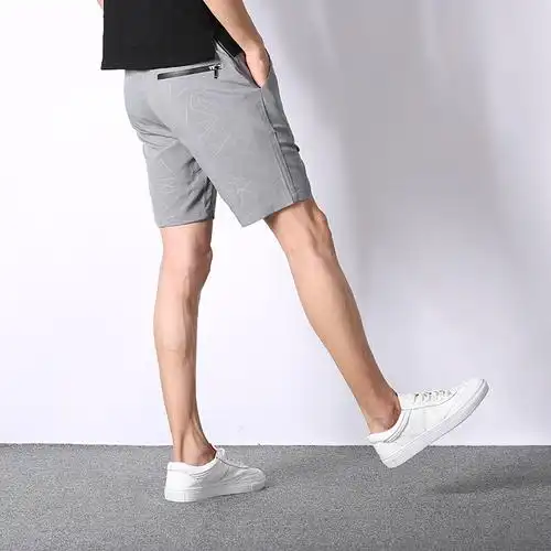 夏季冰丝短裤男夏天运动裤大裤衩速干跑步外穿休闲裤宽松五分