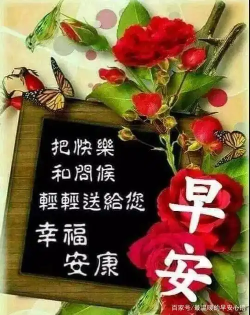 清晨祝福早上好动态鲜花图片带字,新的一天精美早安问候温馨语句