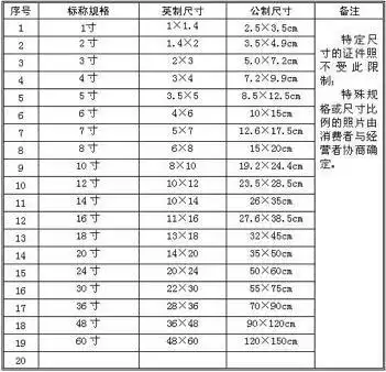 十寸的照片的规格是多大?