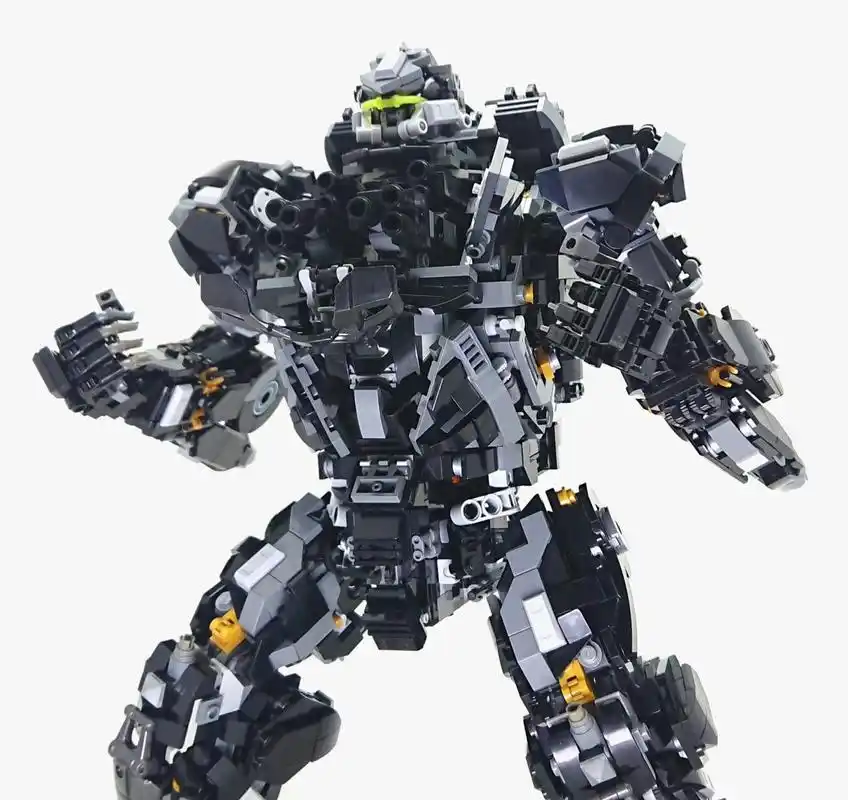 黑色的大型乐高载人机甲moc 大家好~今天给大家分享的是kumarkey的