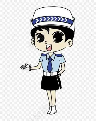 卡通女警察简笔画画画过程警察女款制服简笔画可爱的警花简笔画今天小