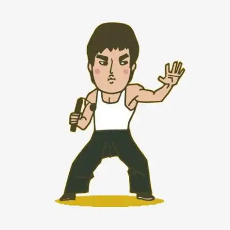 李小龙头像简笔画