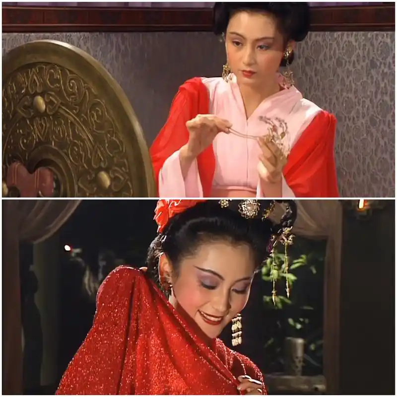 温故老版三国演义 里面的貂蝉,就是陈红扮演的那一版 	 虽然妆容化的