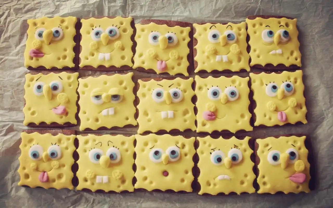 可爱的海绵宝宝搞笑表情桌面壁纸高清高清(2)