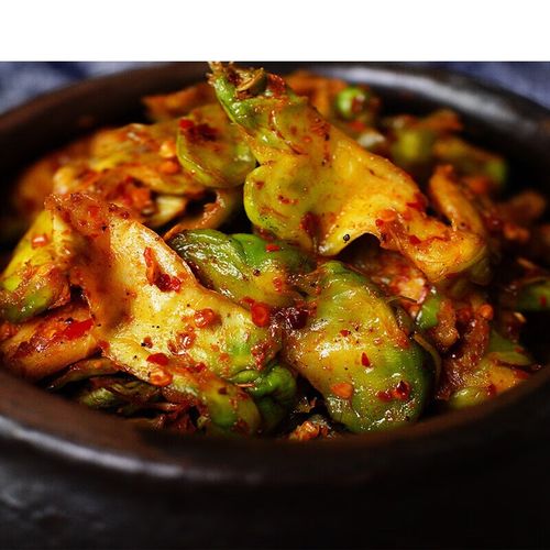 虎钢馋麻辣榨菜片菱角菜500克 重庆新鲜青菜头罐装 农家咸菜下饭菜