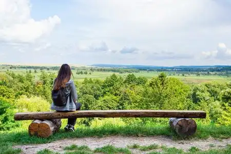 与大自然独处.照片