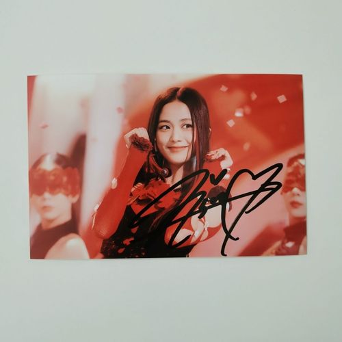 金智秀亲笔签名照 jisoo签名照送女朋友送同学金智秀周边毕业礼物