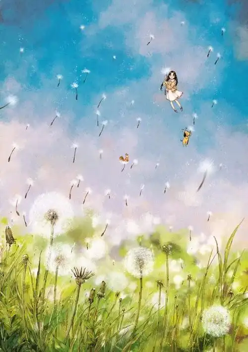 这是一系列暖心的插画