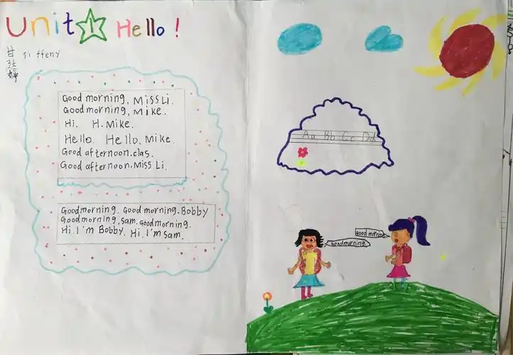 手抄报评比--三1班 写美篇我们的课堂chant英语手抄报图片简单又漂亮