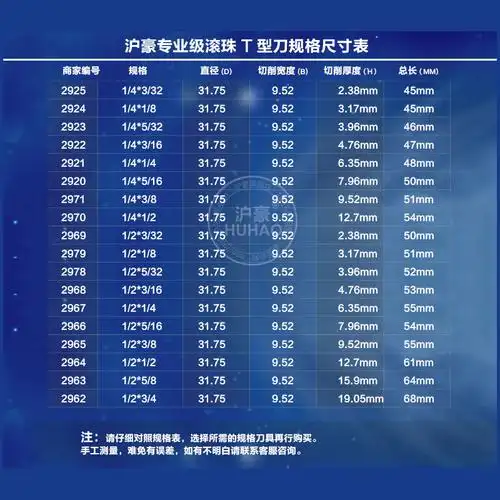 沪豪品牌滚珠t型刀 裁口刀 开槽刀木工铣刀 t型榫刀 锣刀木工刀具