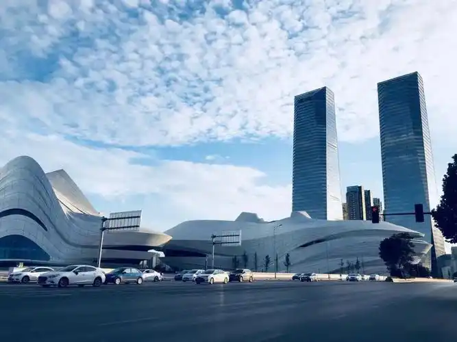 肖潇潇《夏日晨曦中的梅溪湖金茂双子塔》