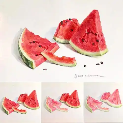 水彩静物100图,看大神如何教你画静物!