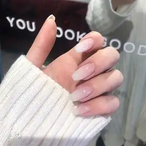 宝诗曼光疗乳白色甲油胶2021年新色指奶白色果冻胶冰透美甲店专用