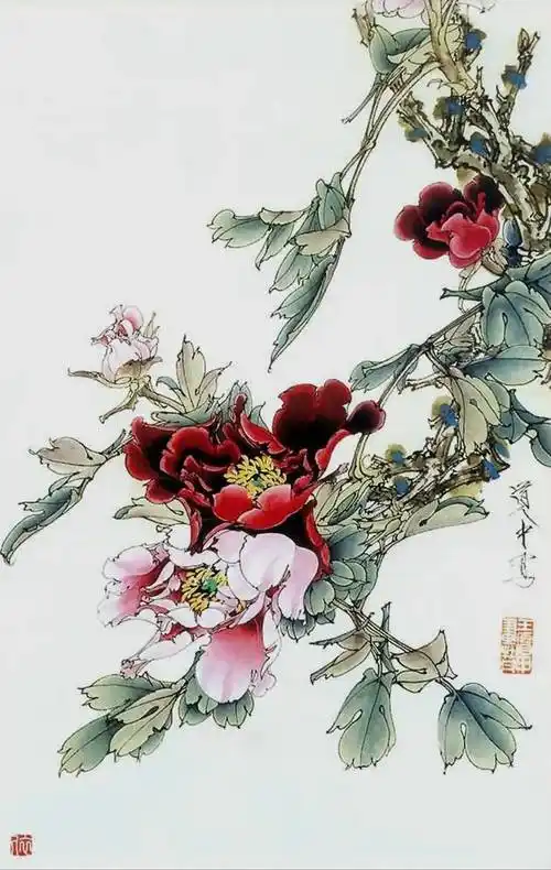 以后又得到工笔大师于非闇,张其翼等先生教诲,开始学习北宋画风,同时