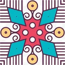 时尚对称花纹装饰图案