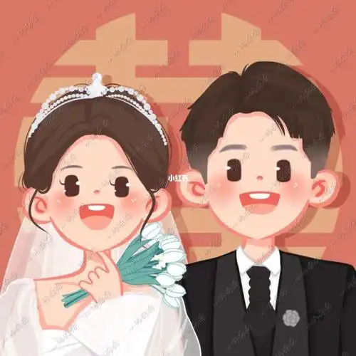 客稿92用92临摹二改搬运#卡通头像  #情侣头像  #婚纱照  #备婚