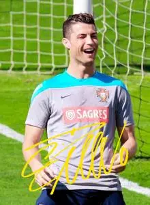 6寸 c罗 亲笔签名照片新款热门宣传照签名照 14号