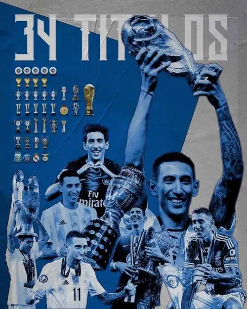 阿根廷三冠王之方尖碑24功臣第6位天使迪马利亚