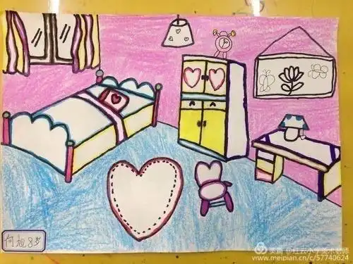汕尾市城区香洲街道光明小学"停课不停学"美术篇——《卧室》