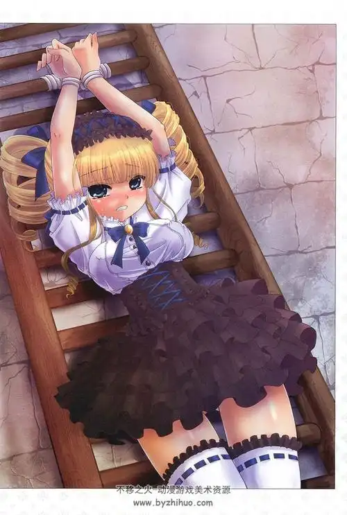 拘束少女绘卷被束缚的少女插画