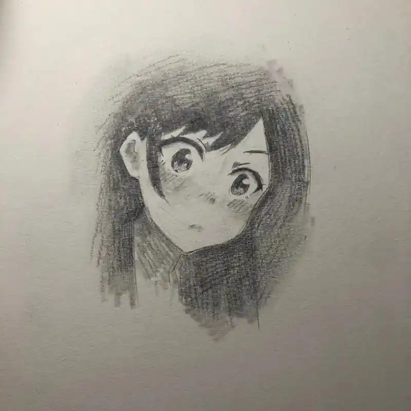 #手绘 #画渣日常 #二次元 #铅笔稿 #动漫 - 抖音