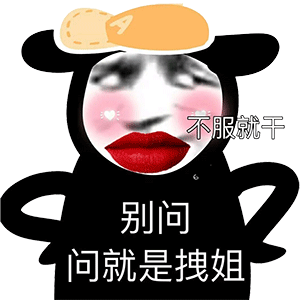 不服就干 别问 问就是拽姐-表情图片 - 壁纸家