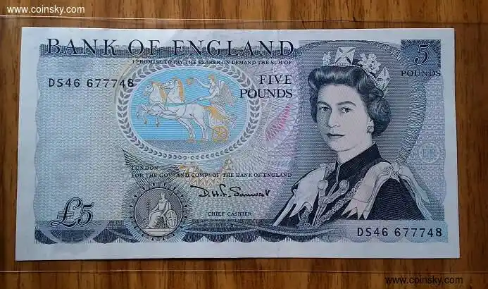 钱币天堂·交易区详情·好品- 老5英镑纸币:威林顿公爵