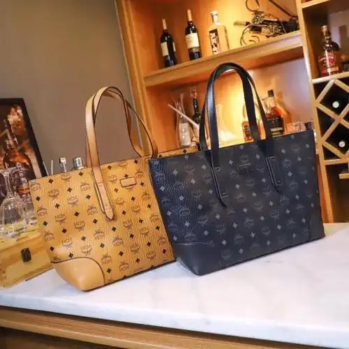 mcm新款经典拉链款单肩子母包 托特包