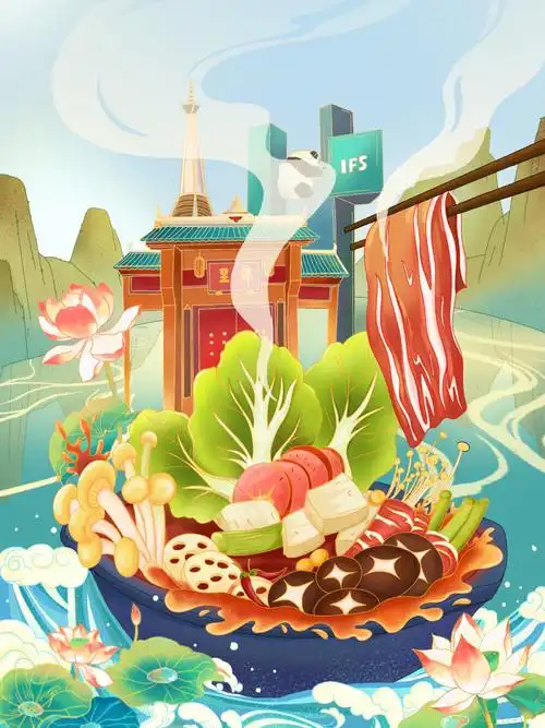 国潮插画·中华美食 - 堆糖,美图壁纸兴趣社区