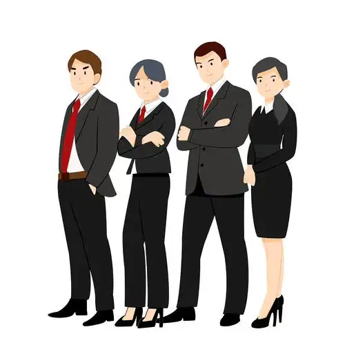 卡通商务职业员工销售精英人物元素gif动态图矢量小人元素[gif]