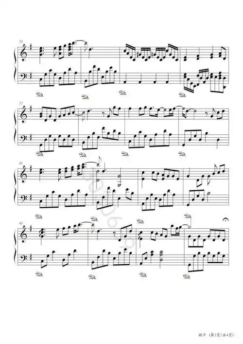 《蜗牛 周杰伦》纯音乐钢琴曲