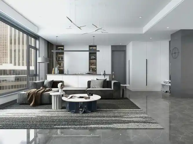 现代风格装修全屋灰色调搭配满满高级感