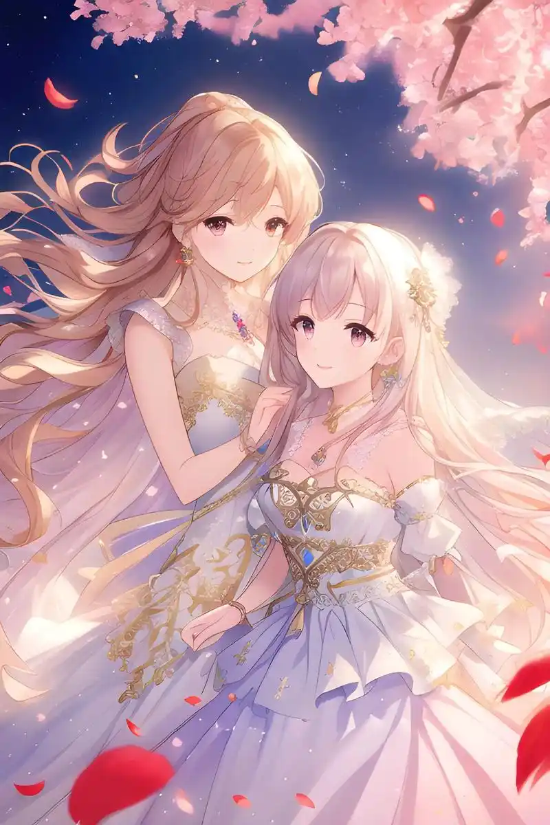 好久没更新了,兄弟们快来看,公主裙姐妹花#二次元 #姐妹花# - 抖音