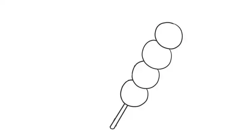 元旦冰糖葫芦简笔画