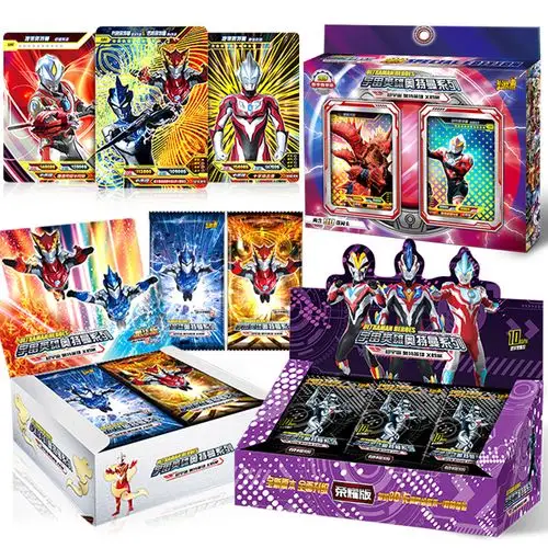 奥特曼卡片收集卡册收藏册cp满星金卡满星卡全套3d立体闪卡sp卡牌