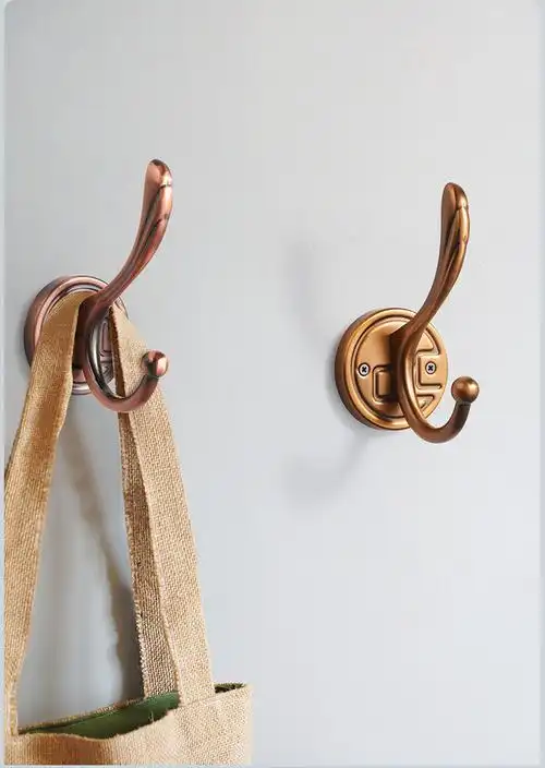 挂衣钩壁挂墙壁衣服挂钩单个衣帽钩单钩玄关衣柜进门上墙鞋柜打孔翎羽