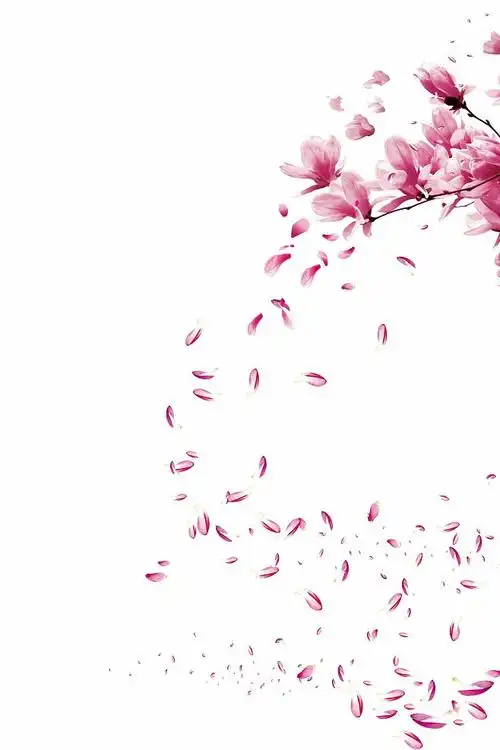 中国复古风仙侠风工笔画桃花花卉png素材免抠ps后期设计素材三生三世