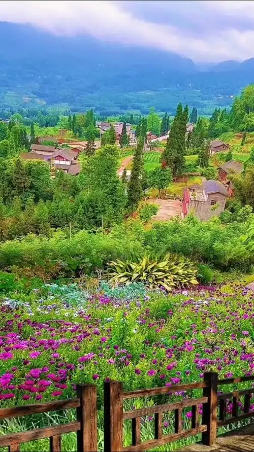 农村,春天景色让人如痴如醉,比起大城市的喧嚣,是一个宁静舒心的环境