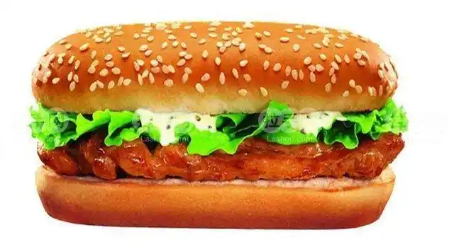 奥尔良板烧鸡腿堡图片