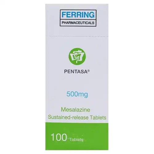 颇得斯安 美沙拉秦缓释片 0.5g*100片/盒 抗溃疡药 结肠炎 克罗恩7294