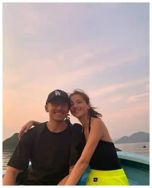 吴千语与施伯雄甜蜜庆生,度假照曝光,展现超甜夫妻模式!