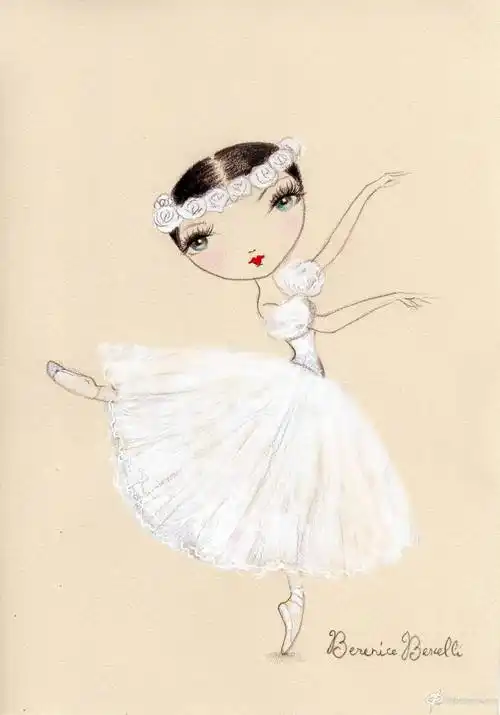 手绘芭蕾舞
