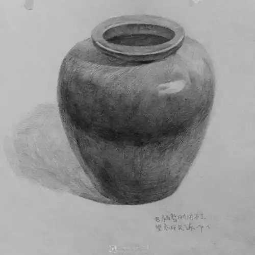 作业:素描初学者怎么学素描之罐子素描画法训练 - rh-23-024 荒海